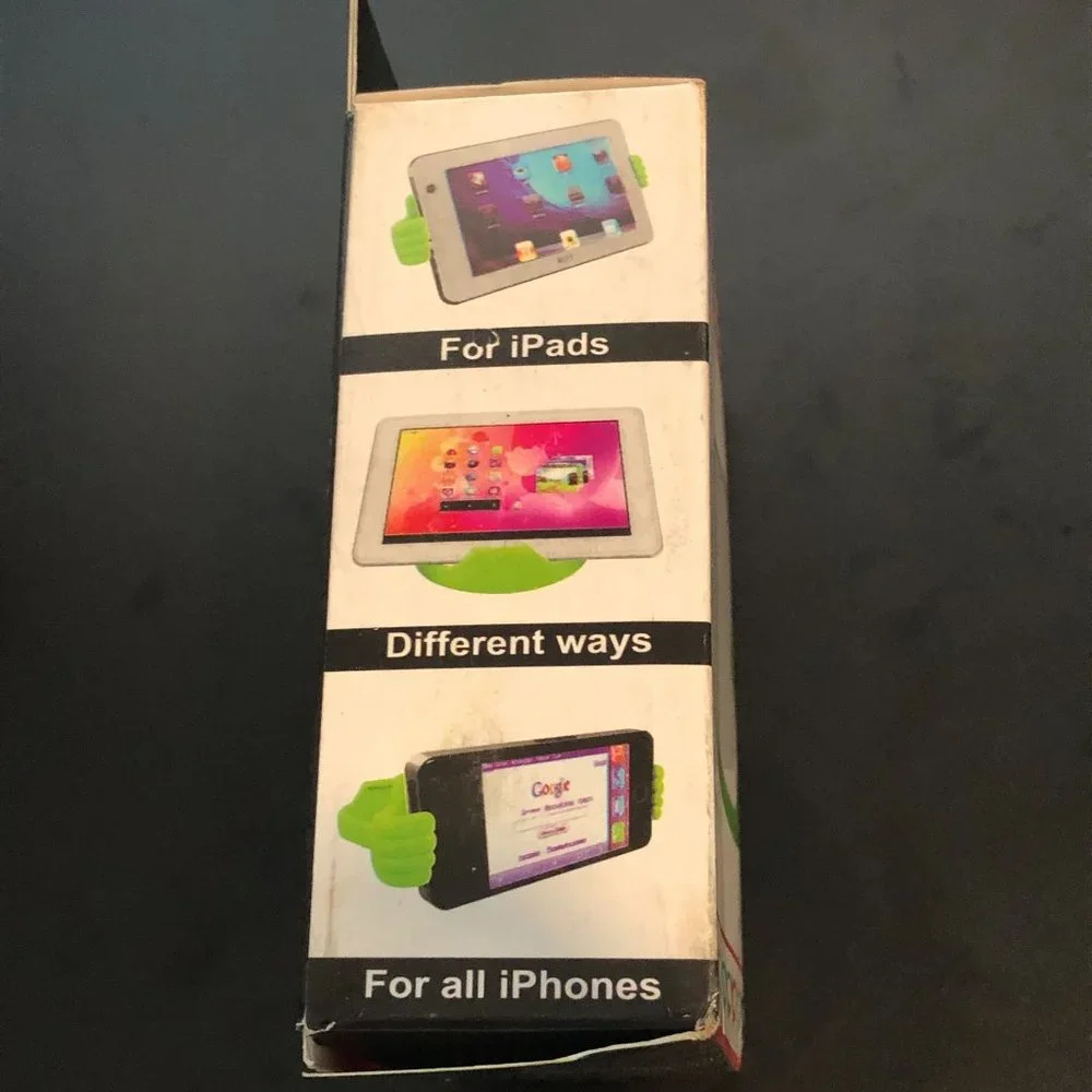 BOGO FREE Green Plastic Thumbs Up Desktop Holder Stand for Cell Phones/Tablets
